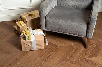 Кварцвиниловая плитка VINILAM PARQUET CHEVRON I1651102 Шеврон Плезир